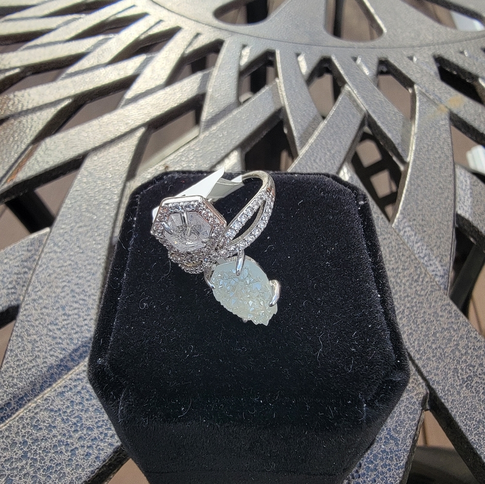 Bomb party iceland dreams druzy ring